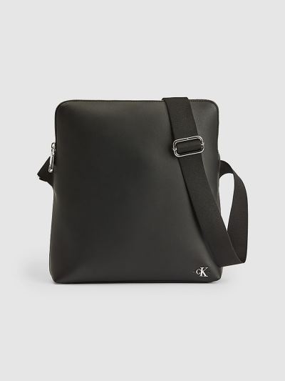 Calvin Klein Táskák & Kiegészítők HU930632 | Calvin Klein Flat Férfi Crossbody Táska Fekete